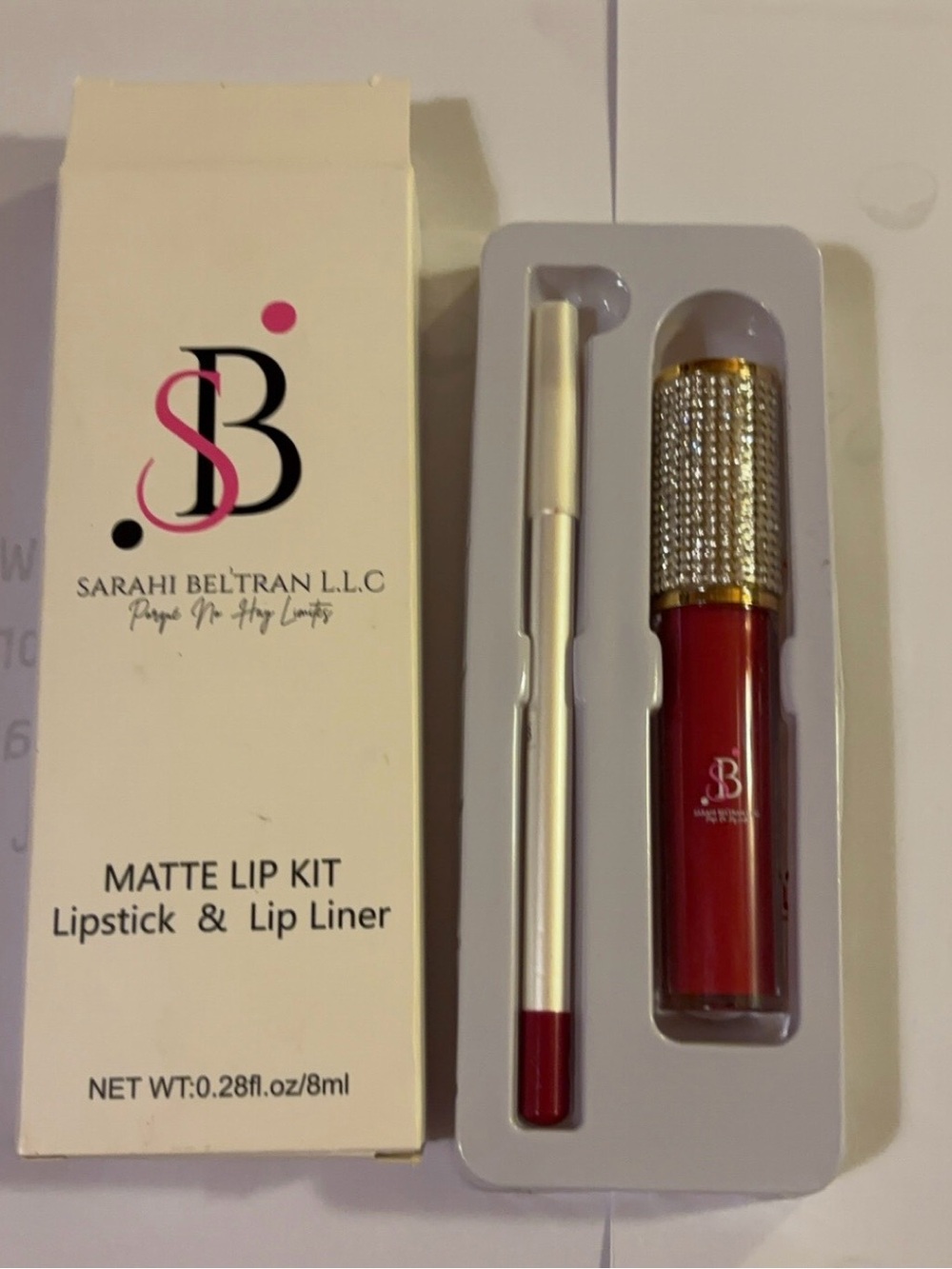 Sarahi Beltran Matte Lip Kit - Classic Red